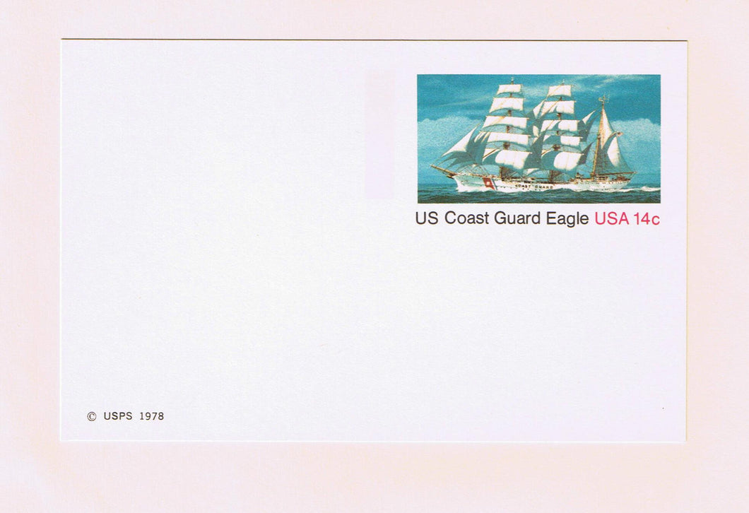 # UX76 Coast Guard Cutter Postal Card