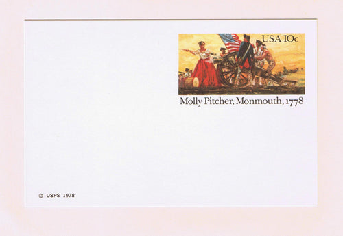 # UX77 (1978) Molly Pitcher - Mint Postal Card