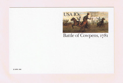 # UX87 Battle of Cowpens Postal Card