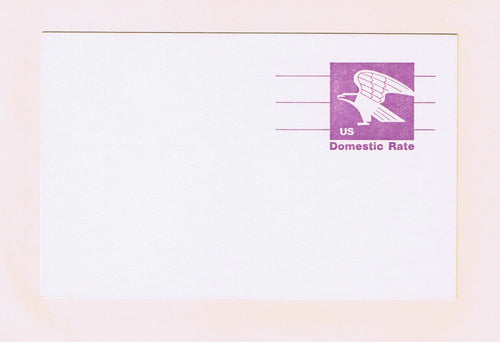 # UX88 'B' 2nd Transition Rate - Postal Card