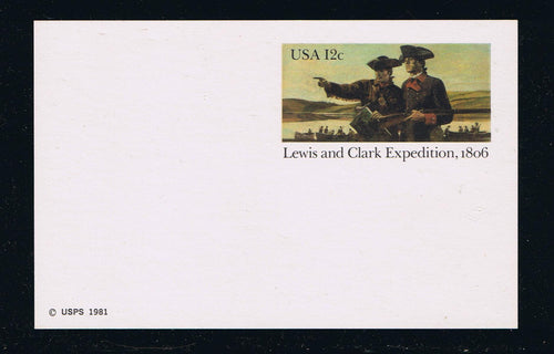 # UX91 Lewis & Clark - Postal Card - Hi-Brite