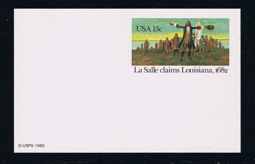 # UX95 La Salle - Louisiana Postal Card - Hi-Brite