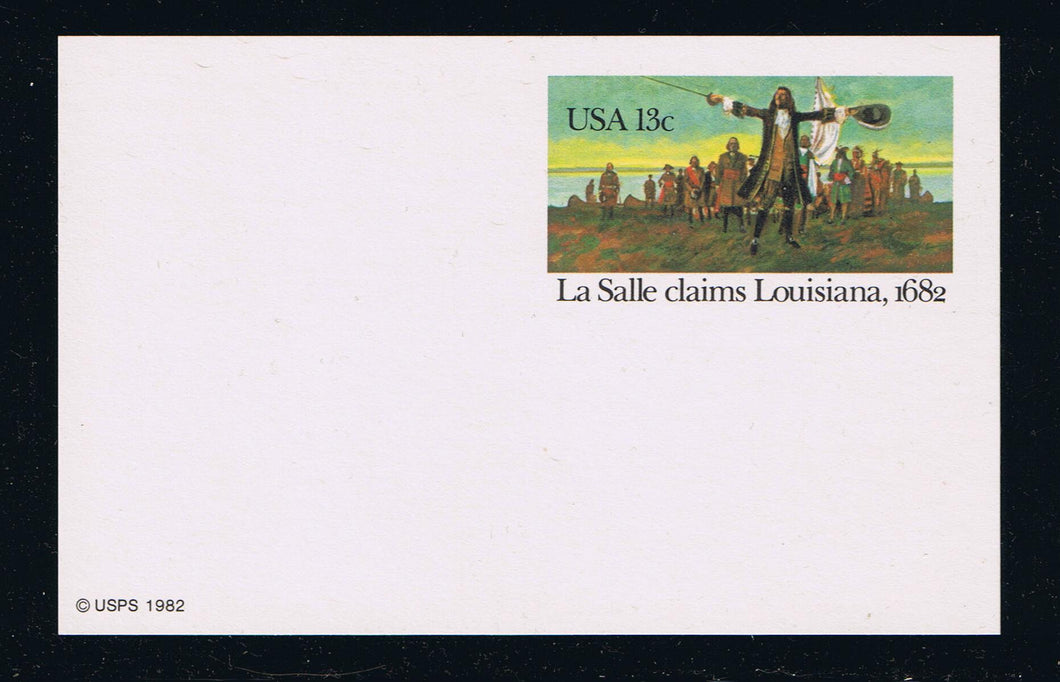 # UX95 La Salle - Louisiana Postal Card - Hi-Brite