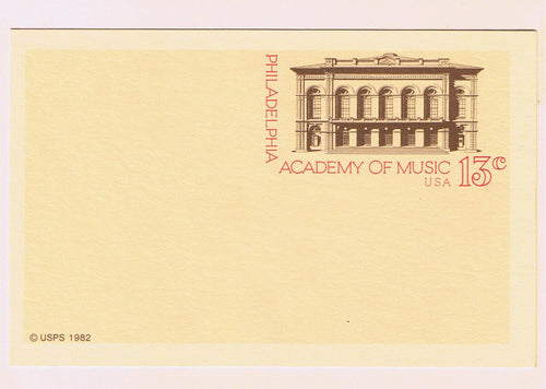 # UX96 Academy of Music Postal Card