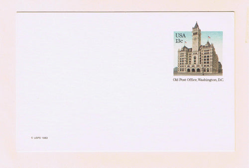 # UX99 Post Office in DC Postal Card