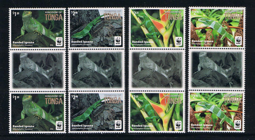 2016 - WWF Banded Iguana Complete Image Gutter Pairs
