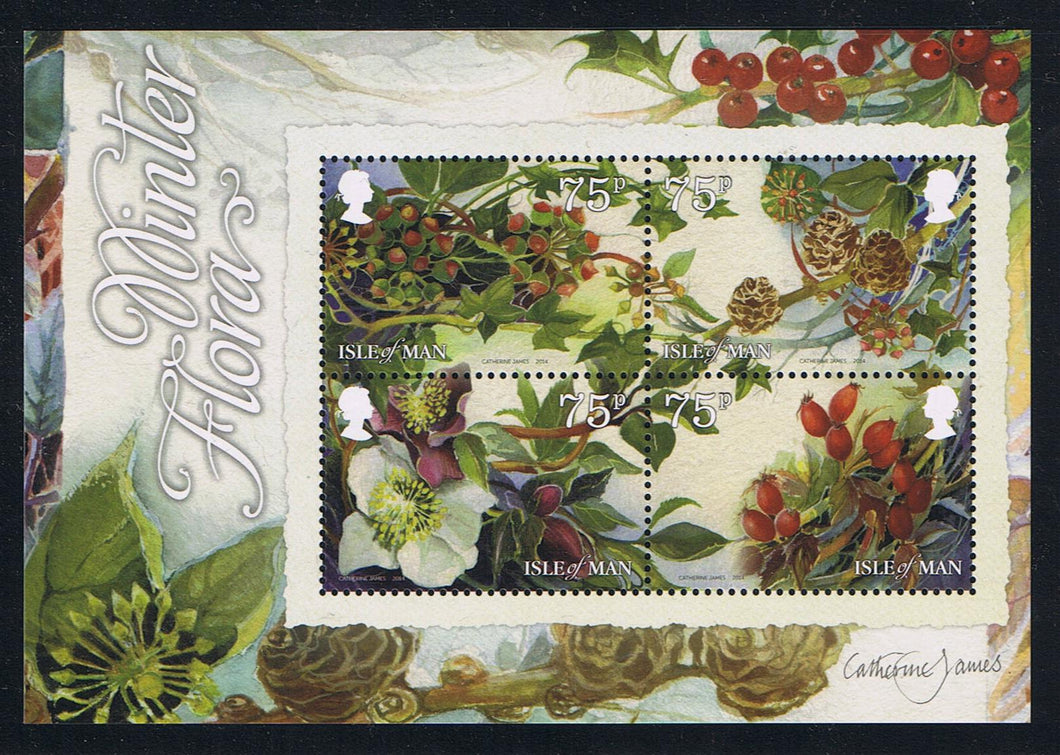 Isle of Man #1619 (2014) Winter Flora - S/S, MNH