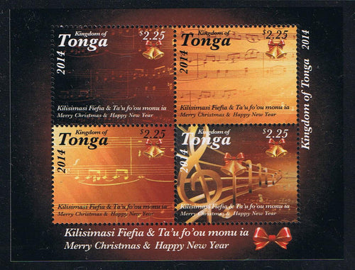 T # 1259 (2014) Tonga Christmas Souvenir Sheet